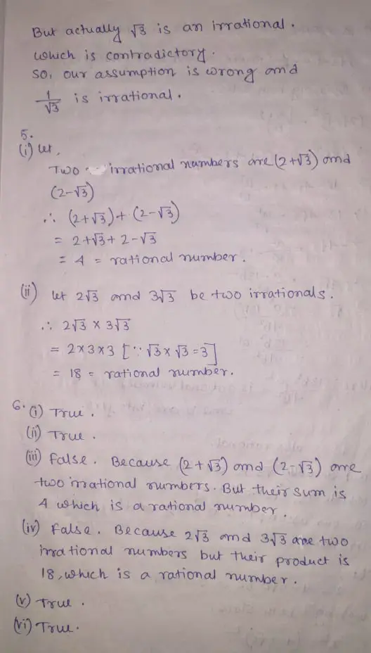 RS Aggarwal Class 10 Math First Chapter Real Numbers Exercise 1D Solution