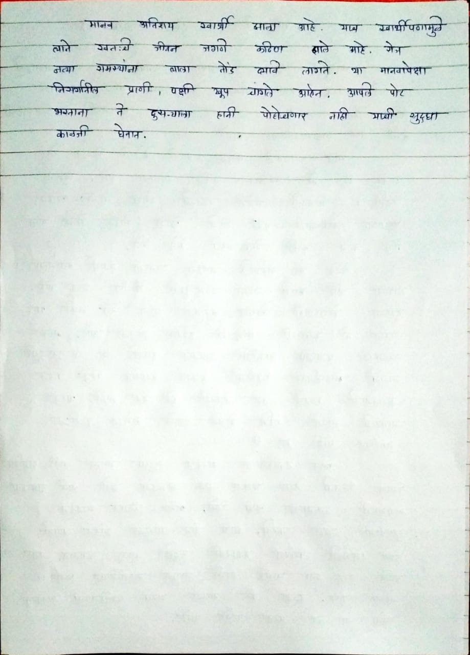 my idol essay in marathi