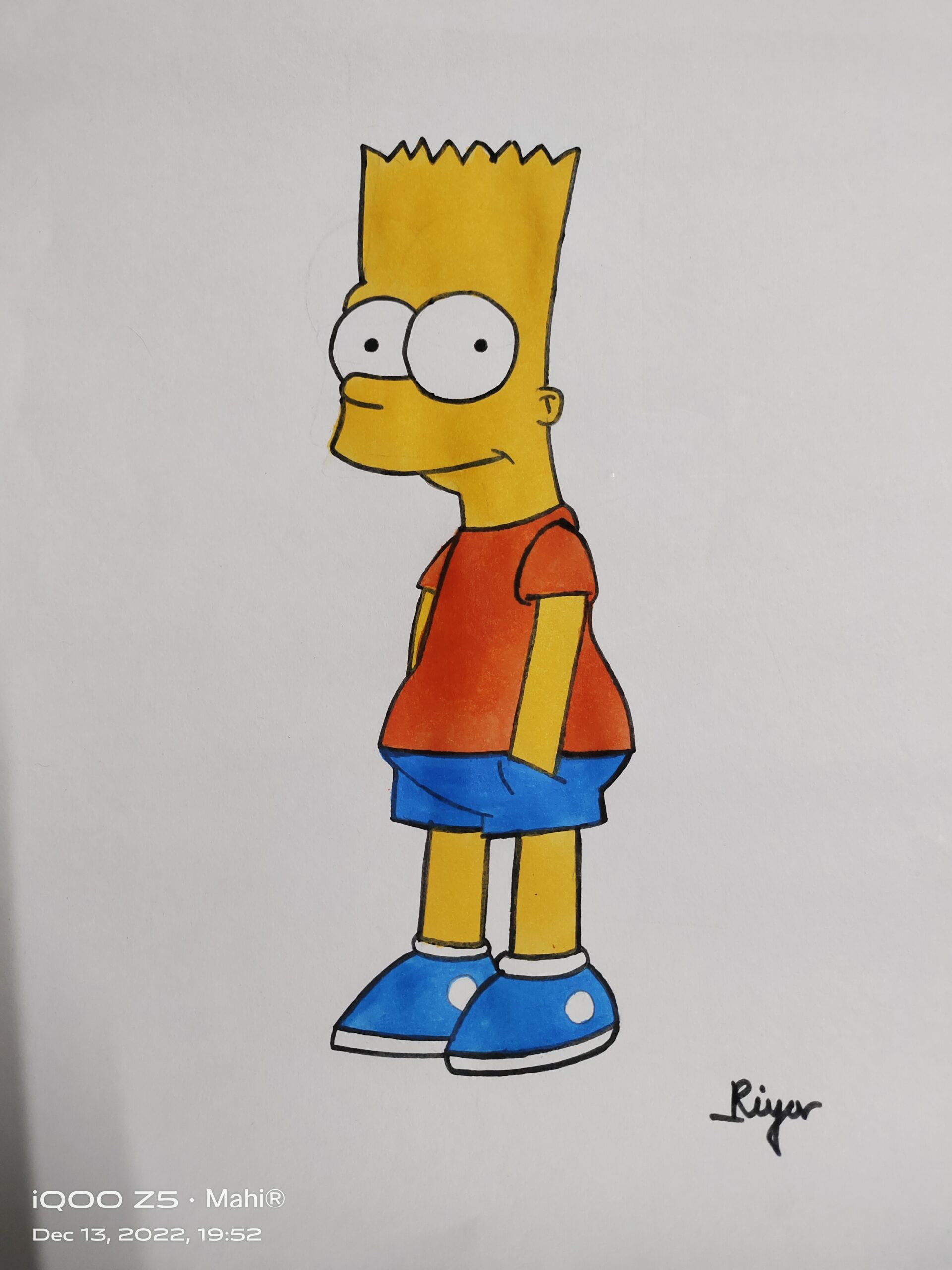 How to Draw Bart Simpson  Easy Drawing Art