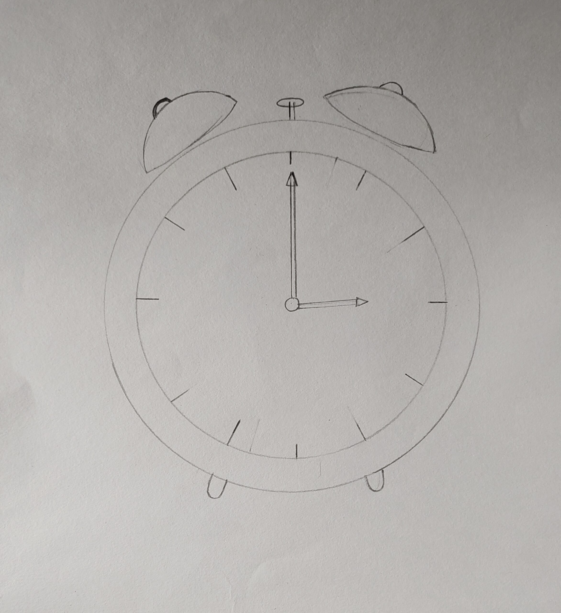 Retro Alarm Clock Drawing Stock Illustration - Download Image Now - Alarm  Clock, Art, Brush Stroke - iStock