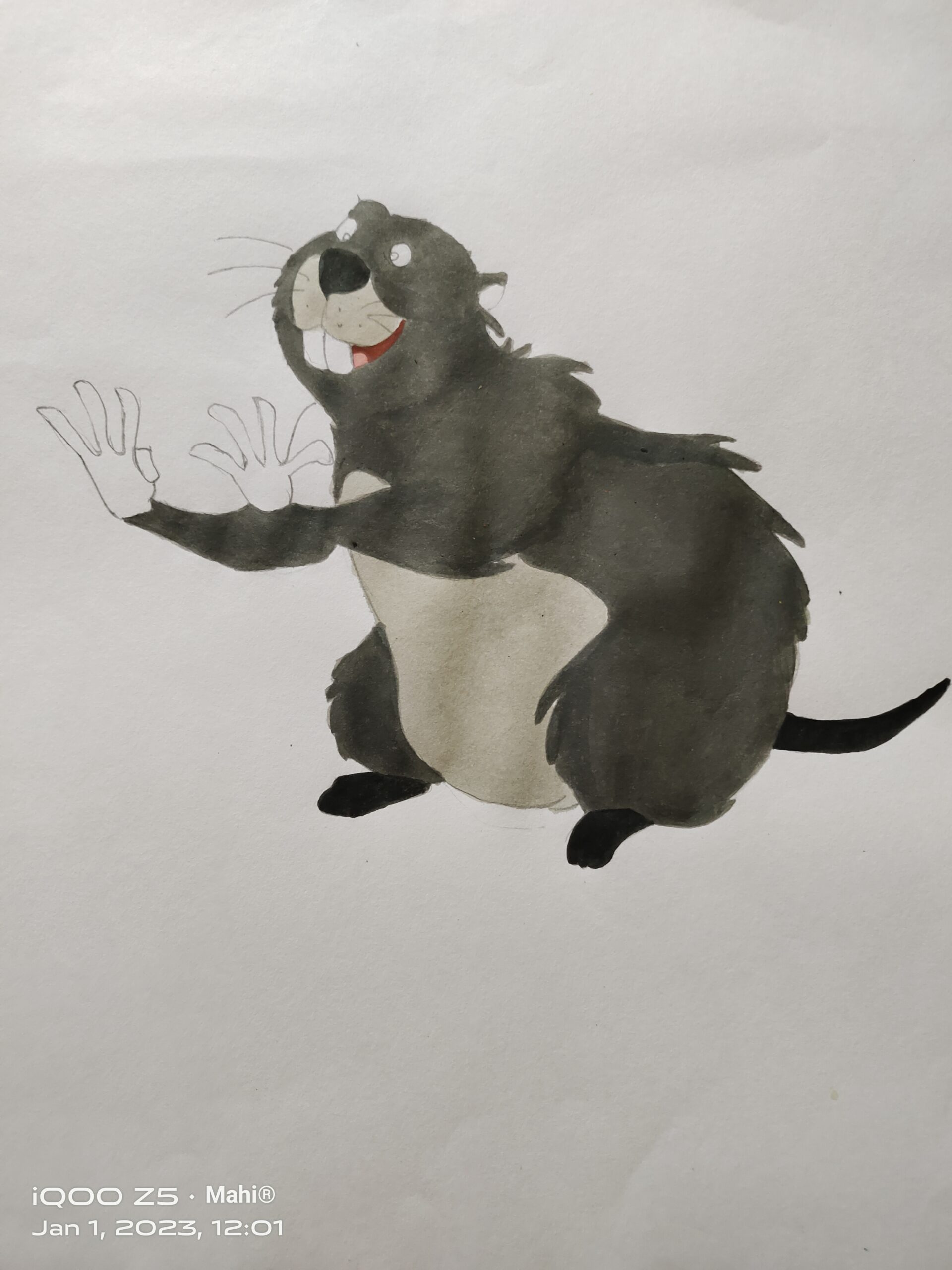 How to draw a Gopher Step by Step