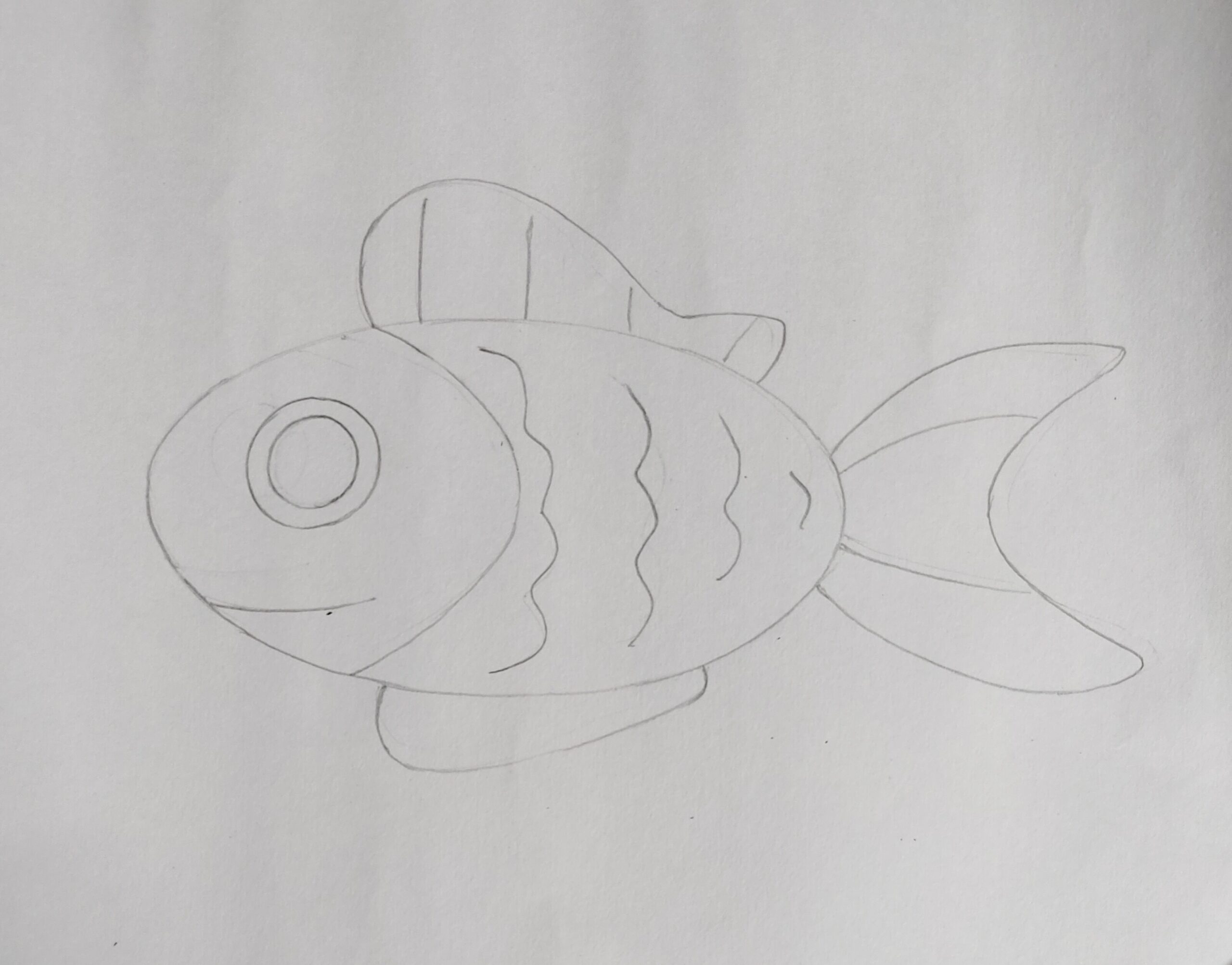 Realistic fish drawing easy  YouTube